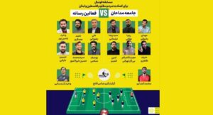 مداحان و رسانه‌ای ها برای کمک به جبهه مقاومت فوتبال بازی می‌‎کنند