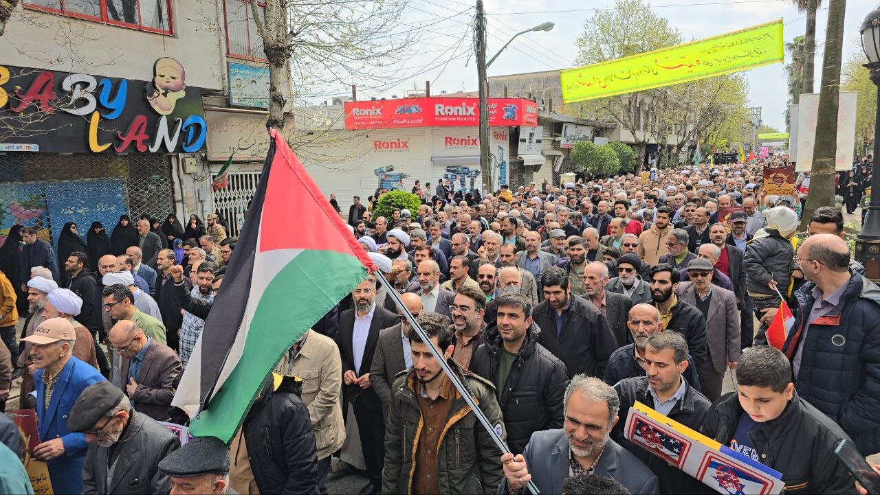 حضور پرشور لنگرودی ها در راهپیمایی روز قدس