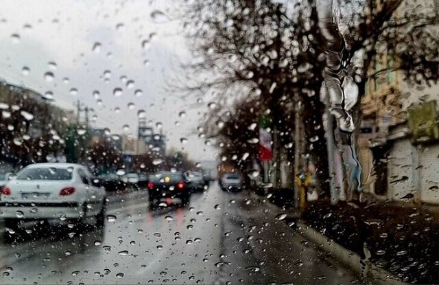 بارش باران شدید در اراک