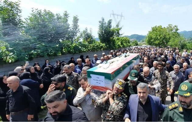 تشییع پیکر شهیده «پوراندخت سعادت نژاد» در تالش