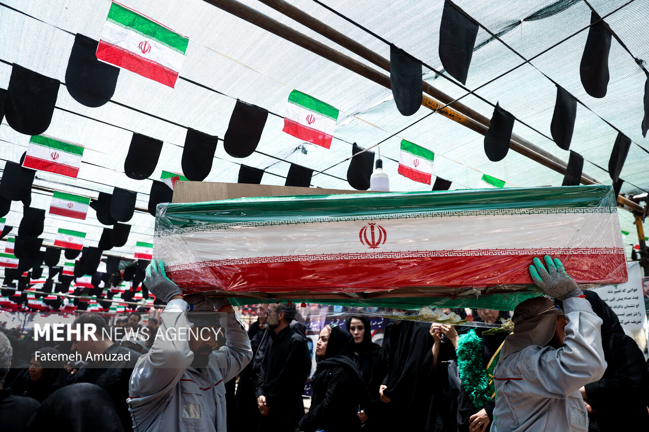 پیکر شهید سردار «اسلام احمدی علیایی» در ملارد تشییع شد