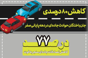 اینفوگرافیک| کاهش ۸۰ درصدی جانباختگان حوادث ترافیکی در دهه پایانی صفر